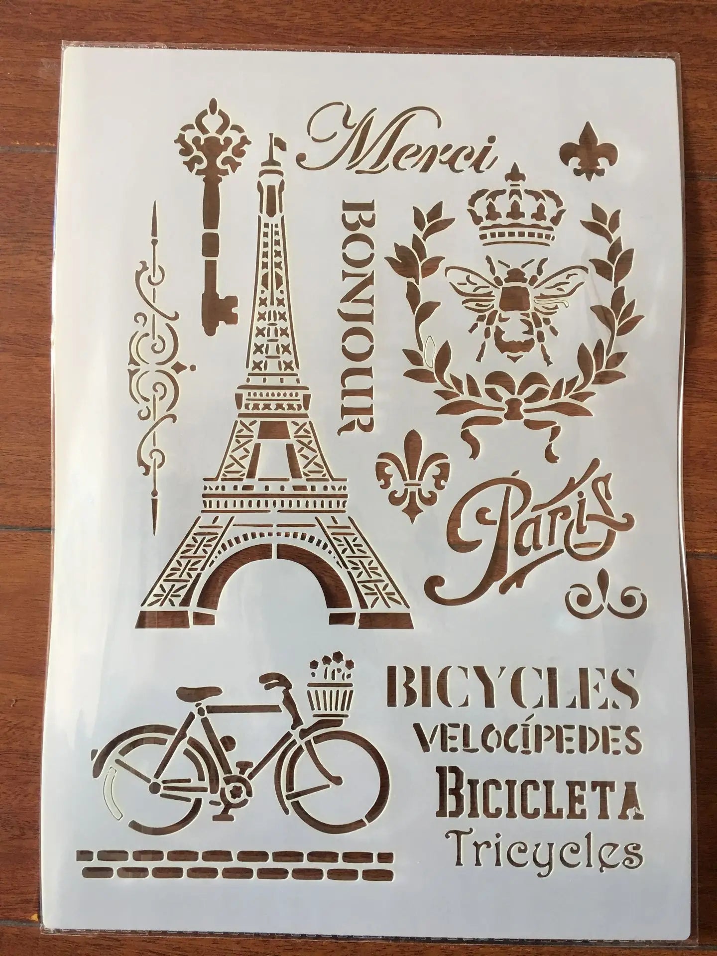 (4pcs) StencilArt travel 21x29