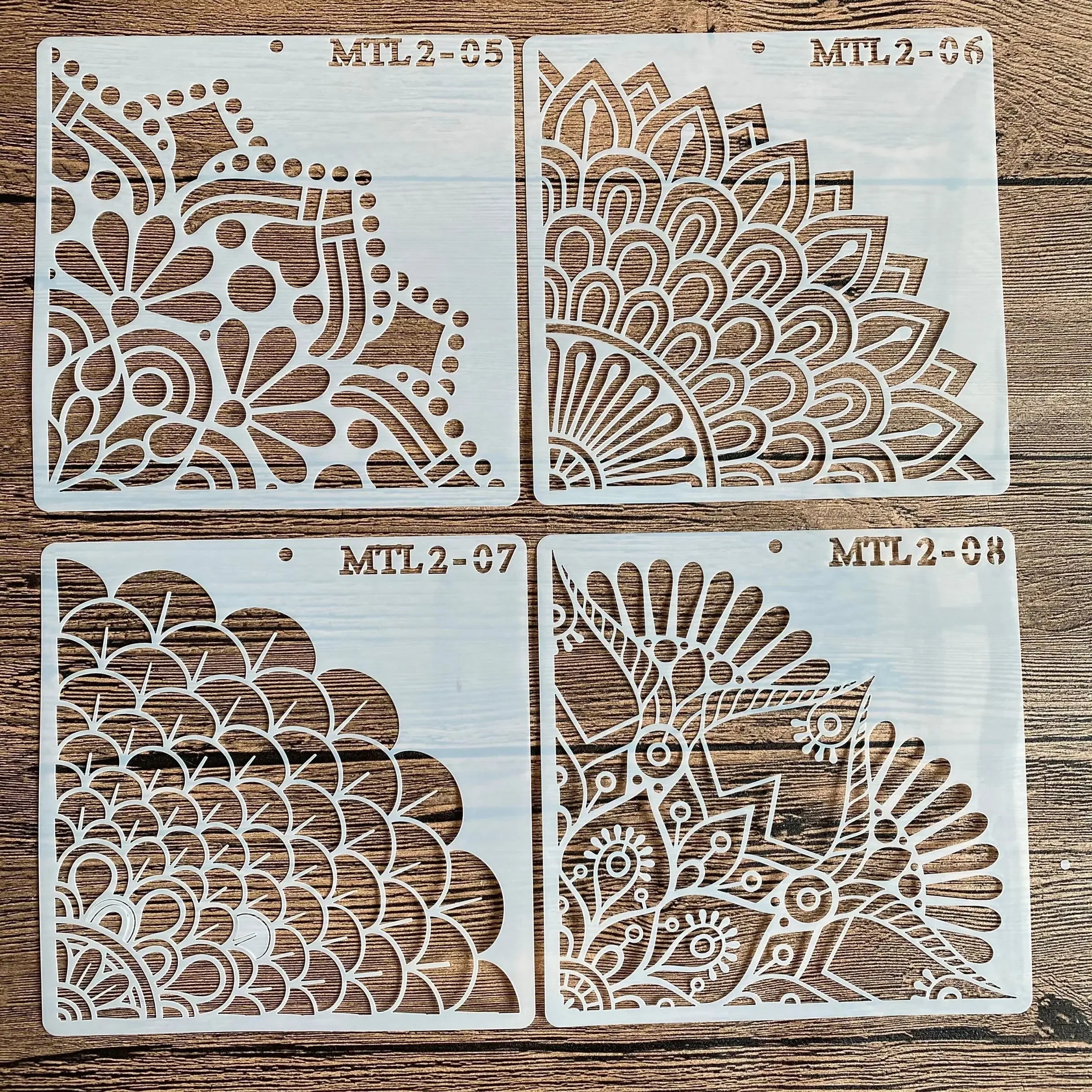 (4 pcs) StencilArt ae 15x15